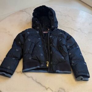 Juicy Couture Kids Navy Hooded Puffer Jacket